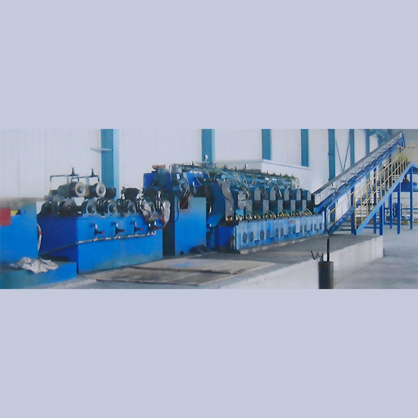 Линия непрерывного литья и прокатки медных прутков.1